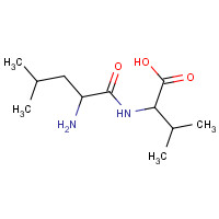 35436-83-0 2-[(2-amino-4-methylpentanoyl)amino]-3-methylbutanoic acid chemical structure