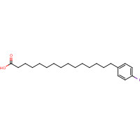 80479-93-2 15-(4-iodophenyl)pentadecanoic acid chemical structure