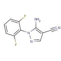 1188285-05-3 5-amino-1-(2,6-difluorophenyl)pyrazole-4-carbonitrile chemical structure