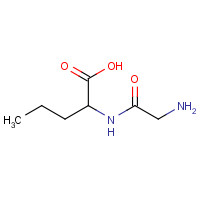 2189-27-7 2-[(2-aminoacetyl)amino]pentanoic acid chemical structure