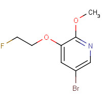 1241752-39-5 5-bromo-3-(2-fluoroethoxy)-2-methoxypyridine chemical structure