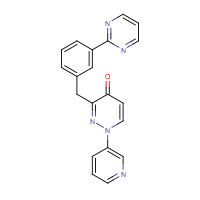 1314380-86-3 1-pyridin-3-yl-3-[(3-pyrimidin-2-ylphenyl)methyl]pyridazin-4-one chemical structure