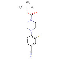 929884-77-5 tert-butyl 4-(4-cyano-2-fluorophenyl)piperazine-1-carboxylate chemical structure