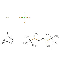 203000-59-3 bicyclo[2.2.1]hepta-2,5-diene;tert-butyl-[2-[tert-butyl(methyl)phosphanyl]ethyl]-methylphosphane;rhodium;tetrafluoroborate chemical structure
