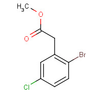 455957-76-3 methyl 2-(2-bromo-5-chlorophenyl)acetate chemical structure