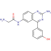 1169846-09-6 2-amino-N-[2-amino-4-(3-hydroxyphenyl)quinazolin-6-yl]acetamide chemical structure