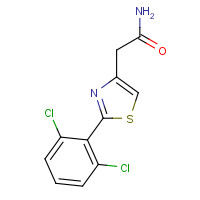 78743-08-5 2-[2-(2,6-dichlorophenyl)-1,3-thiazol-4-yl]acetamide chemical structure