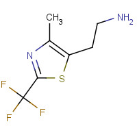 1263281-04-4 2-[4-methyl-2-(trifluoromethyl)-1,3-thiazol-5-yl]ethanamine chemical structure