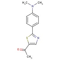 61335-98-6 1-[2-[4-(dimethylamino)phenyl]-1,3-thiazol-5-yl]ethanone chemical structure