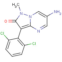 923972-93-4 6-amino-3-(2,6-dichlorophenyl)-1-methylpyrazolo[1,5-a]pyrimidin-2-one chemical structure
