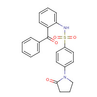 827575-78-0 N-(2-benzoylphenyl)-4-(2-oxopyrrolidin-1-yl)benzenesulfonamide chemical structure