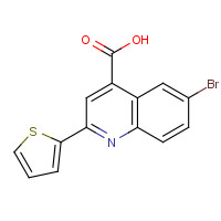 33289-49-5 6-bromo-2-thiophen-2-ylquinoline-4-carboxylic acid chemical structure