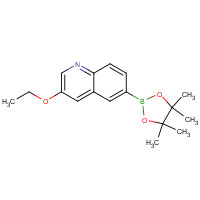 1314390-44-7 3-ethoxy-6-(4,4,5,5-tetramethyl-1,3,2-dioxaborolan-2-yl)quinoline chemical structure