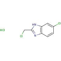 89218-85-9 6-chloro-2-(chloromethyl)-1H-benzimidazole;hydrochloride chemical structure