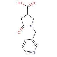 842958-29-6 5-oxo-1-(pyridin-3-ylmethyl)pyrrolidine-3-carboxylic acid chemical structure