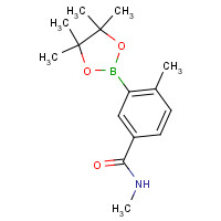 1019918-76-3 N,4-dimethyl-3-(4,4,5,5-tetramethyl-1,3,2-dioxaborolan-2-yl)benzamide chemical structure