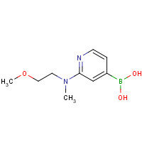 1610521-40-8 [2-[2-methoxyethyl(methyl)amino]pyridin-4-yl]boronic acid chemical structure