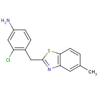 315228-16-1 3-chloro-4-[(5-methyl-1,3-benzothiazol-2-yl)methyl]aniline chemical structure