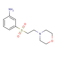 1044272-04-9 3-(2-morpholin-4-ylethylsulfonyl)aniline chemical structure