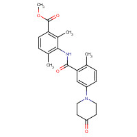 1529761-10-1 methyl 2,4-dimethyl-3-[[2-methyl-5-(4-oxopiperidin-1-yl)benzoyl]amino]benzoate chemical structure