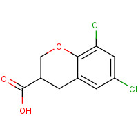 885271-47-6 6,8-dichloro-3,4-dihydro-2H-chromene-3-carboxylic acid chemical structure
