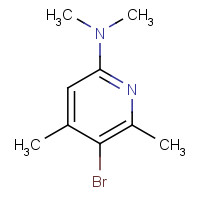 627098-10-6 5-bromo-N,N,4,6-tetramethylpyridin-2-amine chemical structure