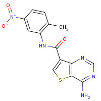1318129-79-1 4-amino-N-(2-methyl-5-nitrophenyl)thieno[3,2-d]pyrimidine-7-carboxamide chemical structure