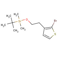 893441-71-9 2-(2-bromothiophen-3-yl)ethoxy-tert-butyl-dimethylsilane chemical structure
