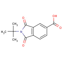57151-82-3 2-tert-butyl-1,3-dioxoisoindole-5-carboxylic acid chemical structure