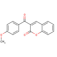 40888-66-2 3-(4-methoxybenzoyl)chromen-2-one chemical structure