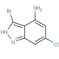 885519-95-9 3-bromo-6-chloro-2H-indazol-4-amine chemical structure