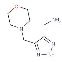878156-35-5 [5-(morpholin-4-ylmethyl)-2H-triazol-4-yl]methanamine chemical structure