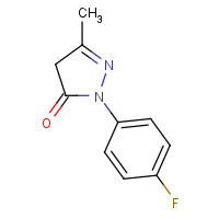 100553-83-1 2-(4-fluorophenyl)-5-methyl-4H-pyrazol-3-one chemical structure