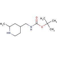 1613512-95-0 tert-butyl N-[(2-methylpiperidin-4-yl)methyl]carbamate chemical structure