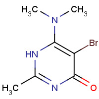 1135283-29-2 5-bromo-6-(dimethylamino)-2-methyl-1H-pyrimidin-4-one chemical structure