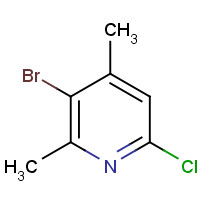 918145-29-6 3-bromo-6-chloro-2,4-dimethylpyridine chemical structure