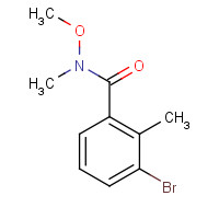 631909-08-5 3-bromo-N-methoxy-N,2-dimethylbenzamide chemical structure