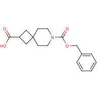 1227610-19-6 7-phenylmethoxycarbonyl-7-azaspiro[3.5]nonane-2-carboxylic acid chemical structure