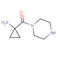 1442474-67-0 (1-aminocyclopropyl)-piperazin-1-ylmethanone chemical structure