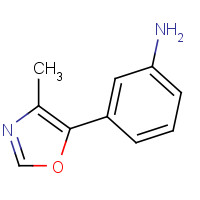 895637-40-8 3-(4-methyl-1,3-oxazol-5-yl)aniline chemical structure