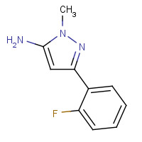 1012879-56-9 5-(2-fluorophenyl)-2-methylpyrazol-3-amine chemical structure