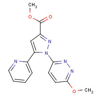 741287-94-5 methyl 1-(6-methoxypyridazin-3-yl)-5-pyridin-2-ylpyrazole-3-carboxylate chemical structure