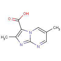 1335052-44-2 2,6-dimethylimidazo[1,2-a]pyrimidine-3-carboxylic acid chemical structure