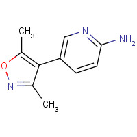 1177269-12-3 5-(3,5-dimethyl-1,2-oxazol-4-yl)pyridin-2-amine chemical structure