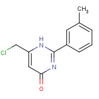 680214-71-5 6-(chloromethyl)-2-(3-methylphenyl)-1H-pyrimidin-4-one chemical structure