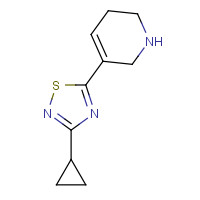 122683-60-7 3-cyclopropyl-5-(1,2,3,6-tetrahydropyridin-5-yl)-1,2,4-thiadiazole chemical structure