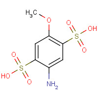 83763-33-1 2-amino-5-methoxybenzene-1,4-disulfonic acid chemical structure
