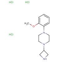 223381-69-9 1-(azetidin-3-yl)-4-(2-methoxyphenyl)piperazine;trihydrochloride chemical structure