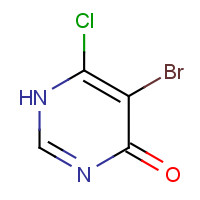 89089-19-0 5-bromo-6-chloro-1H-pyrimidin-4-one chemical structure