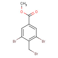444663-80-3 methyl 3,5-dibromo-4-(bromomethyl)benzoate chemical structure